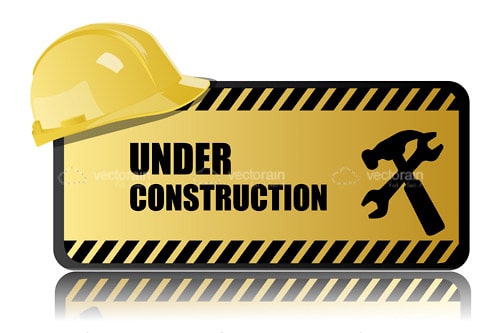 Under Construction Hazard Sign